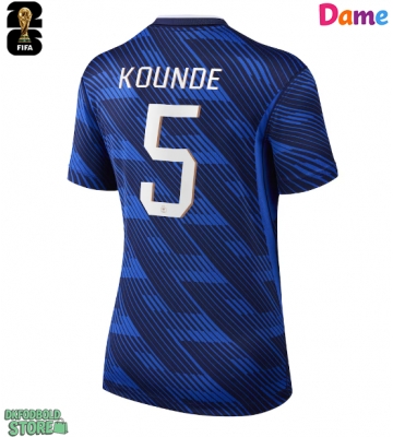 Frankrig Jules Kounde #5 Replika Hjemmebanetrøje Dame VM 2026 Kortærmet